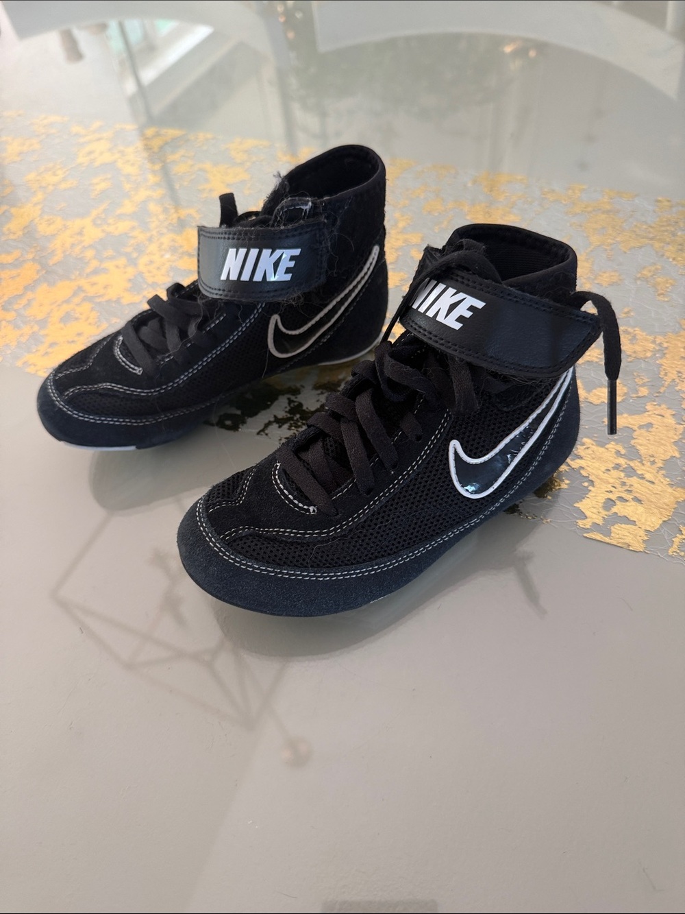 Kids 13 wrestling Nike sneakers